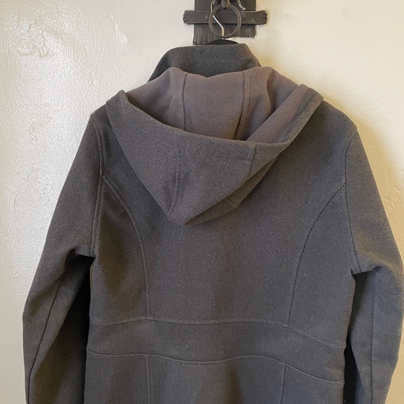 Merrell long hooded coat size L grey women's lightweight  winter coat - Picture 3 of 7